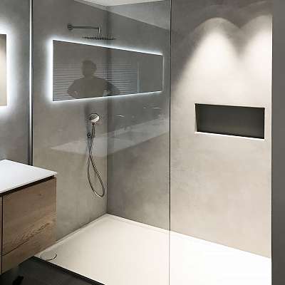 Douchewanden en inloopdouches - Glaswerken Van Den Bossche Daevy